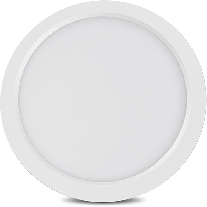 7 inch ETL Certified Flush Mount LED Ceiling Light Fixture Dimmable, Ultra Slim 0.63" Thick Round LED Ceiling Light Panels for Kitchen, Bathroom, Hallway, Bedroom, Basement, 1 Pack White