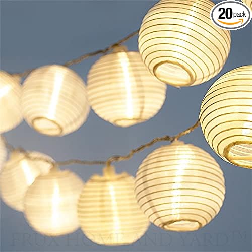 Cobus CozyHome Outdoor Lights for Patio | Solar Outdoor Lights 20 LEDs | Solar Lights Outdoor Garden | Solar String Light Lantern | Outdoor Solar String Lights | Solar String Lights Outdoor Garden