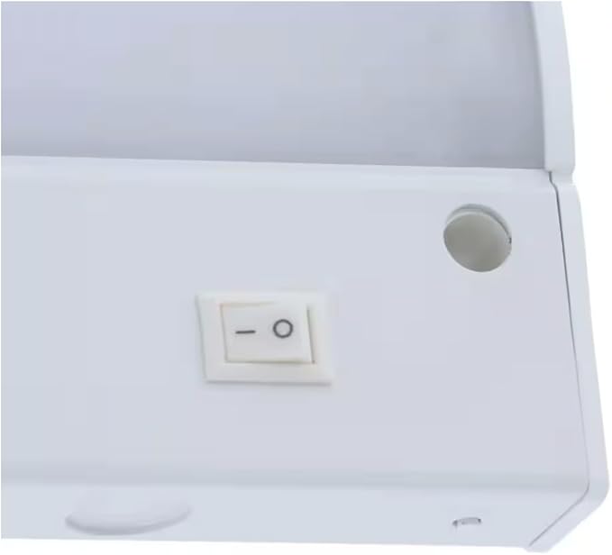 9 Inch Under Cabinet LED Light, Hardwire/Linkable White, 120VAC, 60Hz, 50mA, 300 Lumens, 2700K, 90 CRI with Knockout, Contractor Electrician Grade