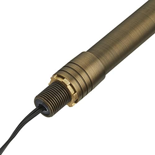 VOLT Max Spread 12V Cast Brass Path Light (25" Tall, 9" Shade) with 3W 2700K Warm White G4 LED Bulb for Low Voltage Landscape Lighting on Outdoor Pathway, Walkway, Garden, Driveway or Patio