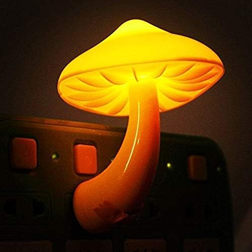 AUSAYE Sensor LED Night Lights for Adults Kids NightLight Cute Mushroom Night Light Plug in Wall Lamps for Bedroom, Bathroom,Toilet, Stairs, Kitchen, Hallway Corridor Warm Yellow
