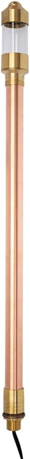 VOLT Flat Hat 12V Copper Path Light (7" Shade, 24" Tall) for Low Voltage Landscape Lighting on Outdoor Pathway, Walkway, Garden, Driveway or Patio