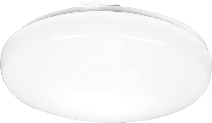 Lithonia Lighting 14 Inch Round LED Flush Mount Ceiling Light, Low Profile Modern Ceiling Light Fixture, 4000K Cool White Color Temperature, Dimmable, White (FMLRL 14 20840 M4)