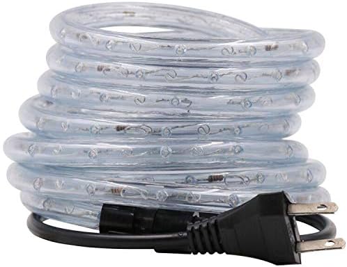 3.3ft 2-Wire Waterproof LED Rope Light Kit, 1/2" Rope Lights, 110V-120V PVC 30 LED/M Tube Lights Strip for Background Lighting, Outdoor Decorative Lighting, Christmas(Multi-Color)