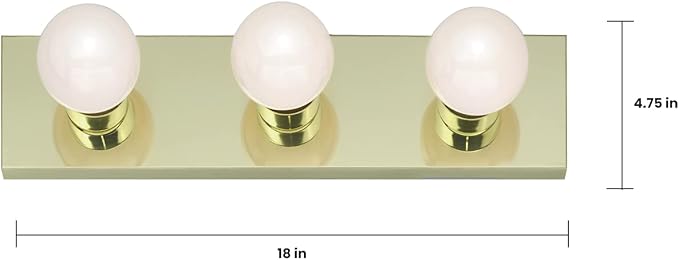 Nuvo Lighting SF77/188 Transitional Three Light Vanity in Brass-Polished/Cast finish