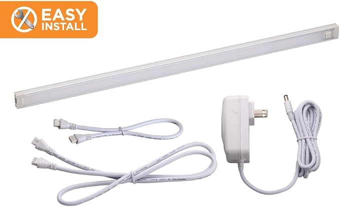 PureOptics LED Dimmable Linkable LED Shop Light with Motion Sensor and Magnetic Option, 10.5W, 780 Lumens, 18", Warm (LEDUC18-1WK)
