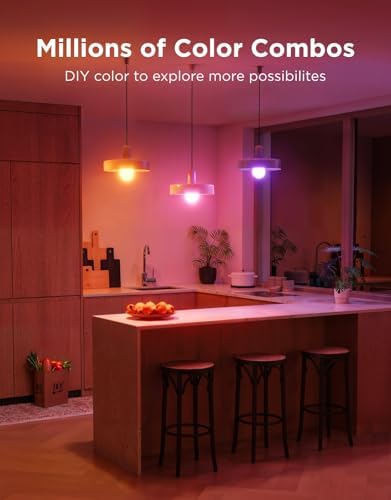 Govee Smart Light Bulbs A19 4 Pack PAR38 Smart Bulbs,1300Lm Outdoor Flood Light Bulb 2 Pack