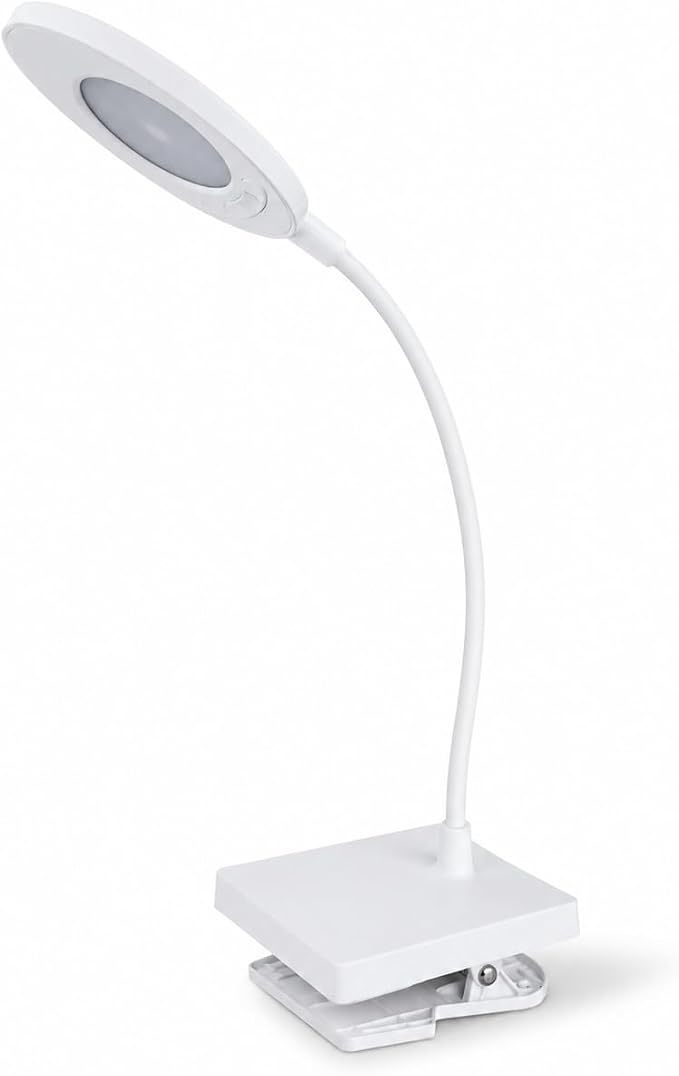 Shabbos Lamp, 2-in-1 Desk & Clip-On LED Shabbat Lamp, Adjustable Cover, 360° Flexible Gooseneck, 3 Color Modes & Adjustable Brightness, USB Plug-in Table Lamp for Bedside, Desk, Living Room