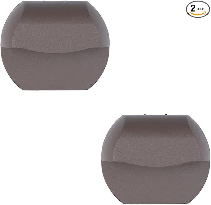Outdoor Deck Lights LED Low Voltage Landscape Lighting 12V | Cast Aluminum Patio Gazebo Fence Posts Step Wall Mount Lights Warm White Textured Bronze Finish Pack of 2
