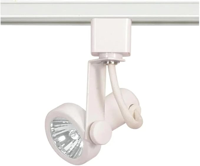 Nuvo TH321 1-Light MR16 120V GU10 Track Lighting Head Gimbal Ring, White