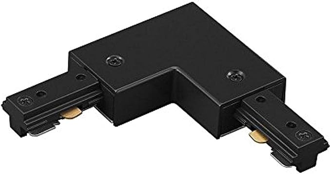 WAC Lighting L Track 120V Right L-Connector to Join Two Tracks 90 Degree Right Turn for L Style 2-Wire Track Systems in Black