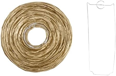 Pack Of 6 Round Paper Lanterns Lamp Wedding Birthday Party Decoration (Gold, 6"/15CM)