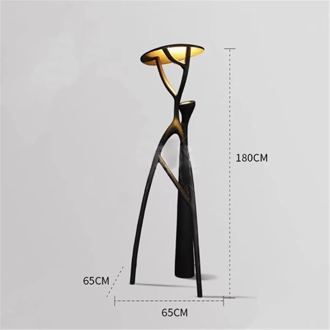 Standing Lamps Hotel Lobby Floor Lamp Exhibition Hall, Shopping Mall, Villa Living Room, Resin Resilient Tree Branch Sculpture (Excluding Light Source) Decorate(Medium)