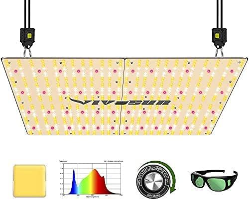 VIVOSUN VS4000 LED Grow Light with Full Spectrum Diodes & Brand Driver Dimmable Sunlike Lights for Seedling Veg & Bloom Plant Grow Lamp for 4x4/5x5 Grow Tent