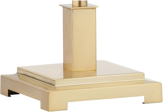 JONATHAN Y Roxy Slim Modern LED Table Lamp Metal 26", Brushed Brass Gold | Empire Shade, Nightstand Buffet Desk Lighting For Living Room Office, Rotary Socket Switch, Silk Cord, LED Bulb Included