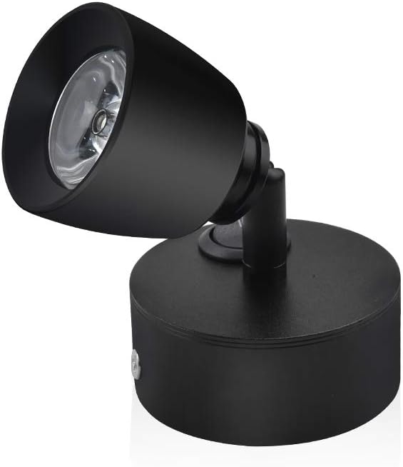 Luxvista 3W RV Reading LED Lamp - 12V Motorhome Recessed Mounted LED Light Fixture with Switch for Bedside Lamp, RV, Caravan, Staircase Hallway Office Vehicles Daylight (1-Pack)