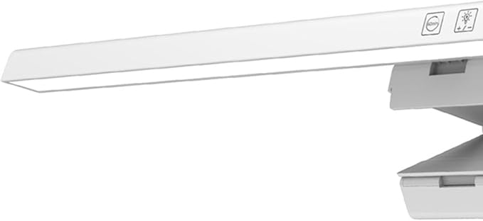 Computer Monitor Lamp, Screen Monitor Light Bar for Eye Caring, USB Reading LED Task Lamp with Auto Dimming, Touch Control, No Glare Eye Protection Home Office Desk Lamps (White)