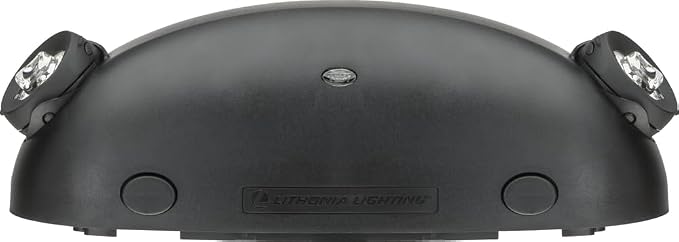 Lithonia Lighting ELM2L B M12 Quantum LED Emergency Light, Manual Testing, 220 Lumens, Black