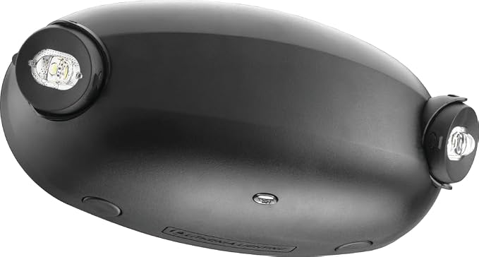 Lithonia Lighting ELM2L B M12 Quantum LED Emergency Light, Manual Testing, 220 Lumens, Black