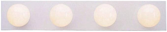 Westinghouse Lighting 6659500 Traditional Four-Light Indoor Vanity Light Fixture, White Finish