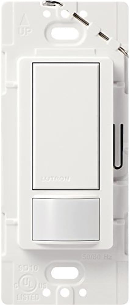 Lutron Maestro Motion Sensor Switch | 5 Amp, Single-Pole/Multi-Location | MS-OPS5M-SW | Snow