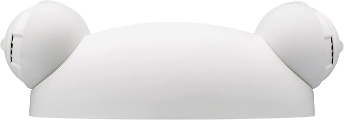 Lithonia Lighting Quantum Emergency Light, 2 Aimable Lamp Heads, 120/277V | Ceiling or Wall Mount, White Thermoplastic, Contemporary Commercial LED Emergency Lights w/ 120/277V Dual Voltage (ELM4L)