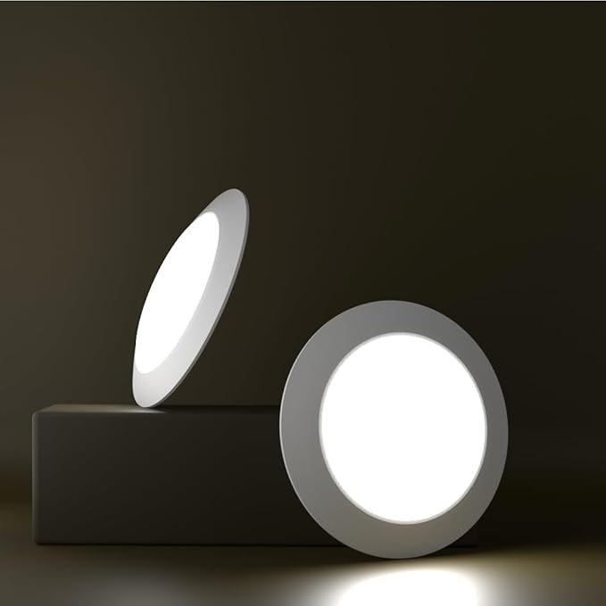 7.5" LED Dimmable Flush Mount Light Fixture - Closet Light, 16.5W (120W Equivalent), 120V, 5000K, Wet Location - 4/6" J-Box (Bright White, 24 Pack)