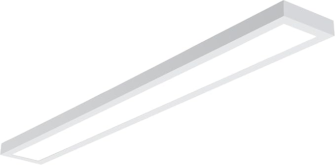 Metalux MMS Multi-Mount 6 in x 4 ft LED Panel Ceiling Light with 5 CCT and Lumen Select, 0-10V Dimming, Surface Mount, Recessed, Suspended, Wall Mount, 90 CRI - 4MMS6-L3C5-UNV