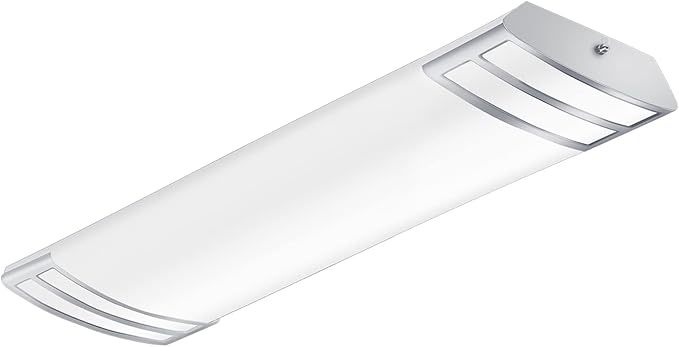FAITHSAIL 2FT LED Light 20W 2200lm LED Linear Flush Mount Lights, 4000K Neutral White, 2 Foot Kitchen LED Lighting Fixture Ceiling for Craft Room, Laundry, Fluorescent Tube Replacement