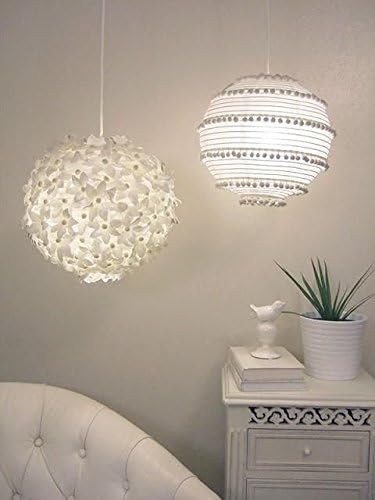Supla 20 Pack Chinese White Paper Lantern Round 4” 6” 8” 10” 12” White Hanging Lanterns Wedding Party Decorations