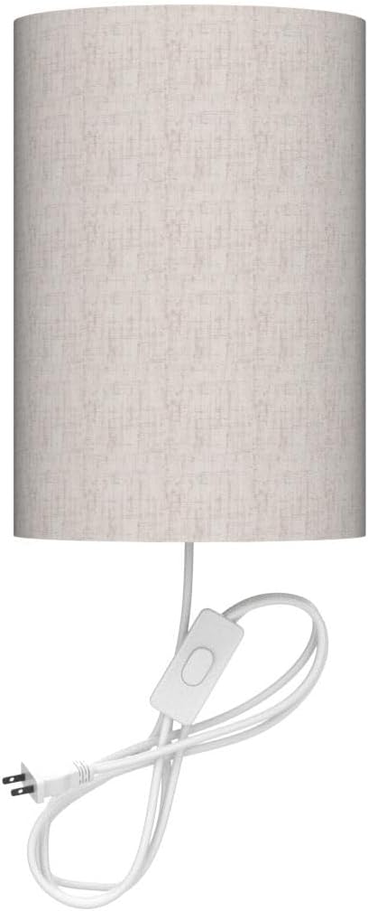 Plug in Wall Sconce, 3 Color Wall Sconces Set of Two, Industrial Lamp | with Plug in Cord, Rustic Wall Sconce Fixture, On/Off Switch Vintage Wall Light Fixture for Headboard Bedroom Porch (Beige)