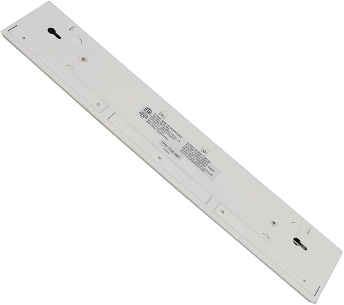 18-Inch Dimmable Under Cabinet LED Light, Hardwired Installation Only, Color Selectable - Soft White(3000K)/ Bright White(4000K)/ Daylight White(5000K), 10W, White Finish