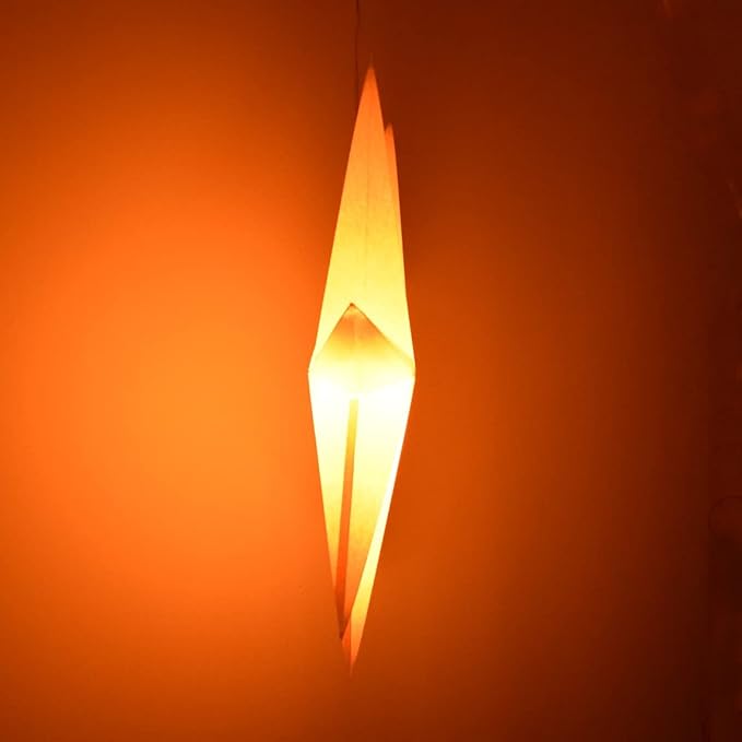 7 Pointed White Paper Star Lantern with 12 Foot Power Cord Included