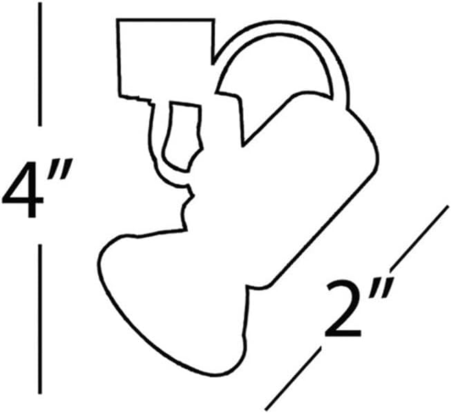 WAC Lighting, TK-178 Line Voltage Track Head in White for L Track