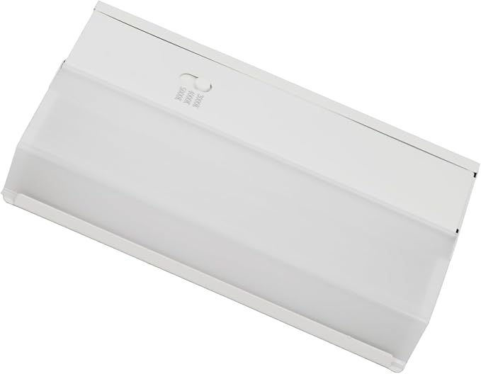 6-Inch Dimmable Under Cabinet LED Light, Hardwired Installation Only, Color Selectable - Soft White/Bright White/Daylight White, 6W, White Finish