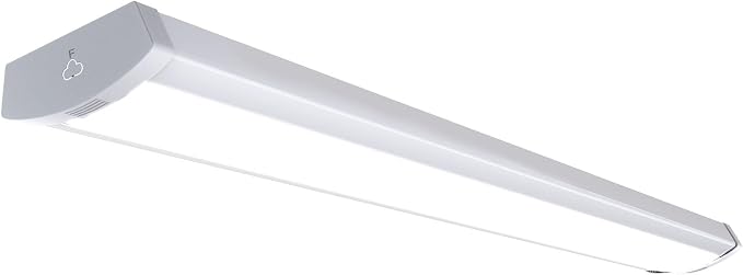 HYPERLITE 60W/50W/40W LED Wraparound Light Fixture, Linkable 4ft Led Wrap Light AC120V, 5000K Wrap Around Light, 4400LM/5500LM/6600LM LED Office Lights for Garage Closet Laundry Room, ETL Listed
