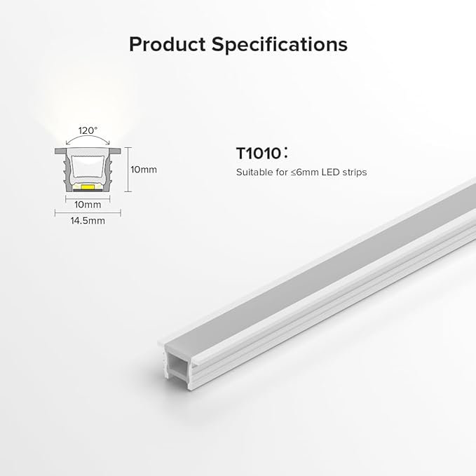 BTF-LIGHTING Silicone LED Channel System 32.8Ft Flexible Milky White Cover DIY Spotless Tube for ≤6mm Width LED Strip,Neon Rope Light Channel Diffuser, for Kitchen Cabinet, Room, Patio(No LED Strip)