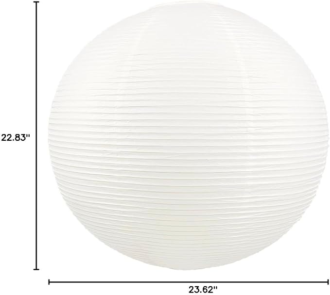 Large 23inch White Round Paper Lamp shade,Chinese Lanterns,Pendent Paper Lantern,Interior Decoration