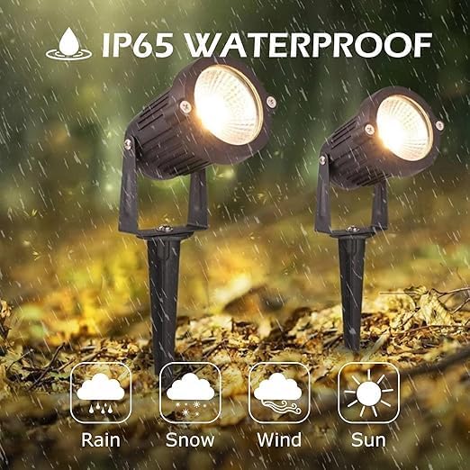 REEGOLD Low Voltage Landscape Lights Outdoor: 7W 700LM LED Landscape Lighting with Connectors for Tree Garden Yard Pathway | 12V 24V Warm White 2700K Spotlights | IP65 Waterproof | 24 Pack