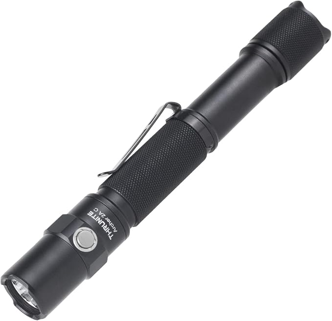 ThruNite Archer 2A C LED Rechargeable Flashlight,High 1000 Lumens AA Flashlight with USB-C, Dual Switch Bright Flashlights for Power Outage,Home Emergency,Camping,IPX8 Waterproof - Cool White