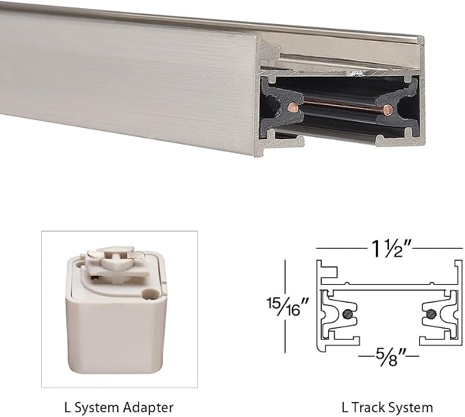 WAC Lighting LFLX-BN L Series Flexible Track Connector