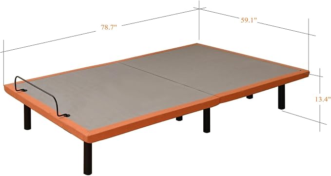Adjustable Bed Frame Queen - Easy to Install in 5 Minutes, 3000 Series | Adjustable Bed for Massage, Zero Gravity, Under Bed Lights, Wireless Remote, Foot&Head Incline, Smart Bed
