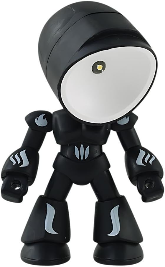 2026 Posable Robot Table Lamp - 6Pcs Cartoon Animal LED Night Light Set - Cordless Eye-Friendly Mood Light with Phone Holder for Bedroom Desk Decor (1PCS A)