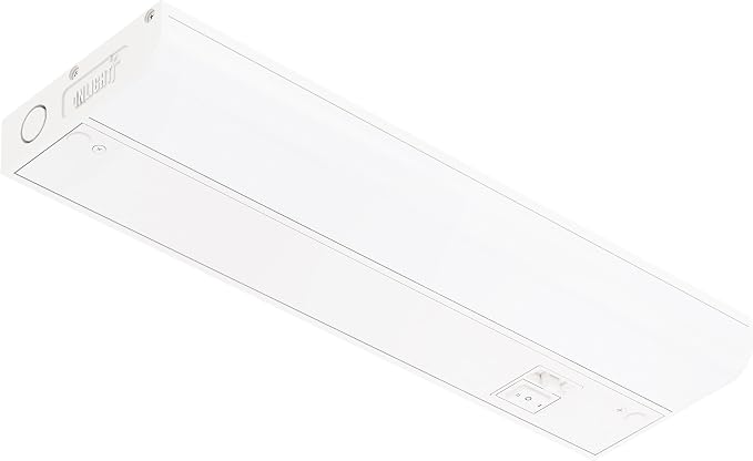 GETINLIGHT 12-Inch Hardwired Only LED Under Cabinet Light, 5-CCT Selectable | Choose from 2700K, 3000K, 4000K, 5000K, or 6000K. Dimmable with a matte white finish. ETL Listed. Model: IN-0201-11-WH-5C