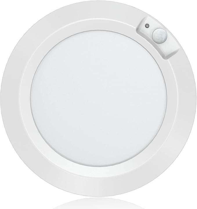 Motion Sensor Battery Operated Indoor LED Closet Lights - 210LM 6000K Cool White for Laundry, Stairwell, Hallway, Shed, Kitchen Cabinet