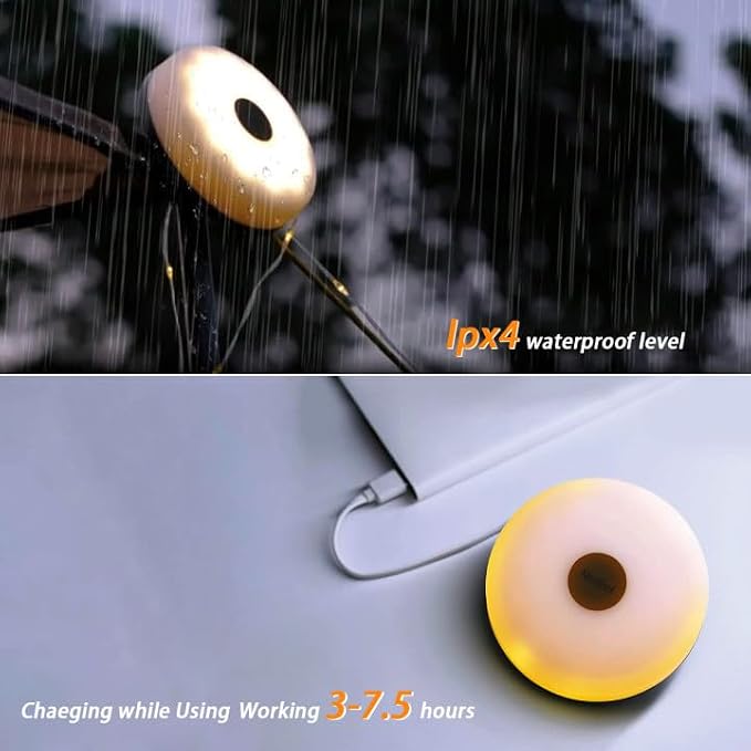 Camping Lights String: Outdoor String Light with 5 Lighting Modes - Quick 30s Recovery Durable and Waterproof - USB Charging - Portable Camping Lights for Yard/Hiking (32.8ft)