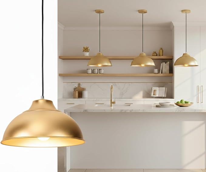 Gold Pendant Lights Kitchen Island,Hanging Pendant Light Fixtures,Kitchen Pendant Lighting Over Island