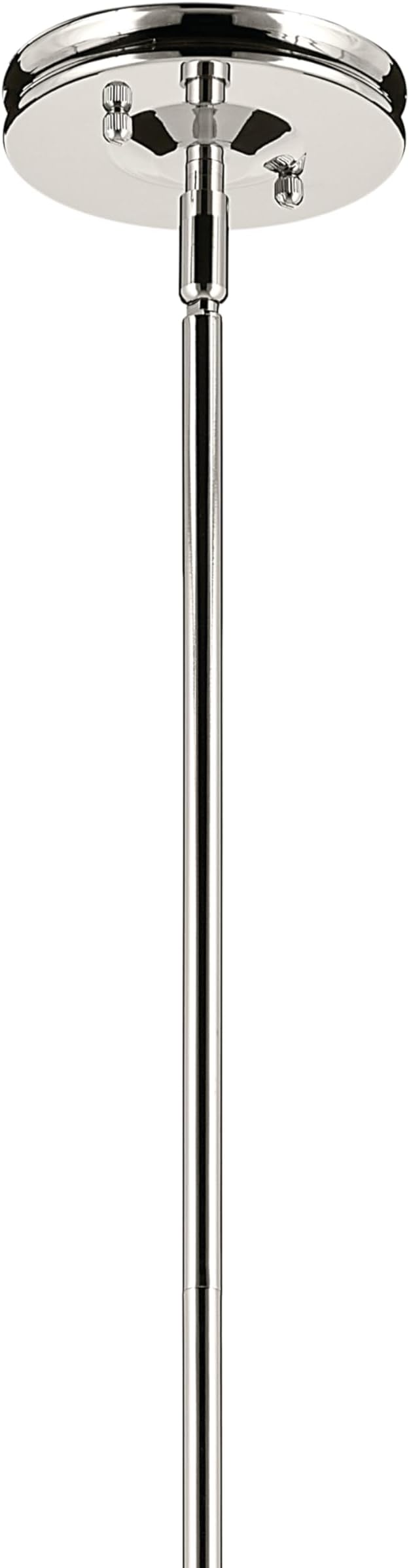 Kichler Laria Pendant Light, Clear Glass, Polished Nickel | Sloped ceiling compatible pendant light for kitchen islands and dining rooms (19.75" x 16"), 52775PNCLR