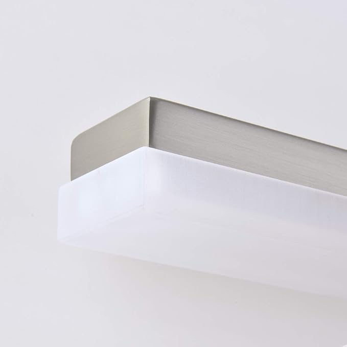mirrea 24in Modern LED Vanity Light for Bathroom Lighting Dimmable 24w Brushed Nickel (Cold White 5000K)