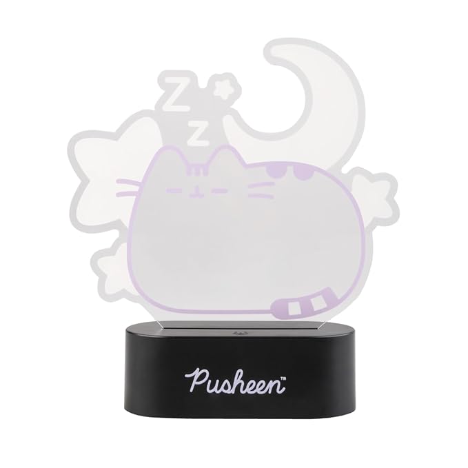 Grupo Erik Official Pusheen Lamp - Kawaii Stuff - Pusheen Gifts - Pusheen Gamer Girl Lamp - Pusheen The Cat Lamp - Baby Night Light - Cat Light